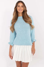 Maglione da donna con balze sulle - 201303