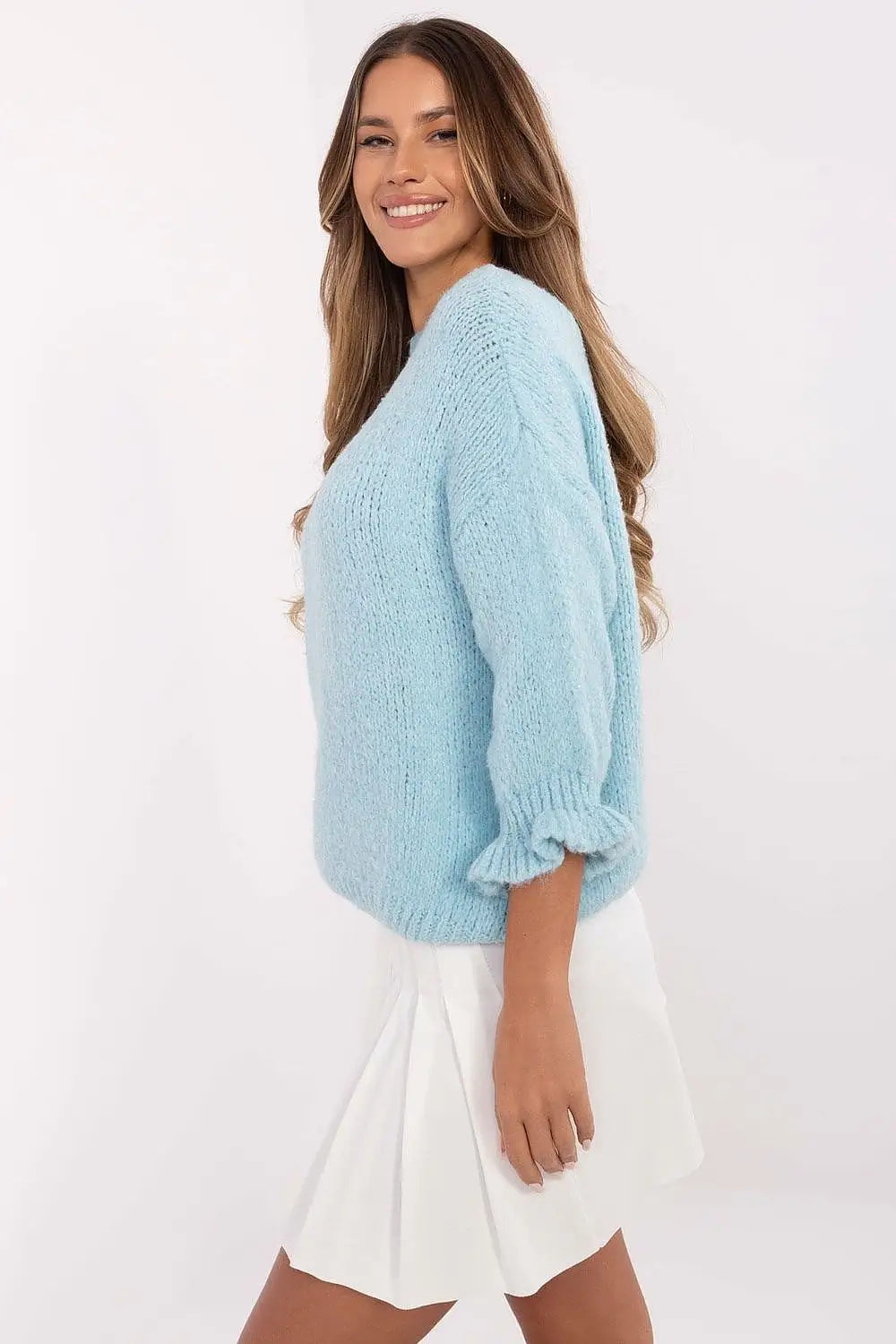 Maglione da donna con balze sulle - 201303