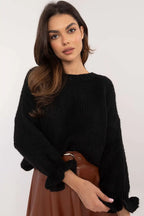 Maglione da donna con balze sulle - 201303