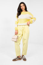 Maglione oversize da donna a righe - 224389