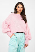 Rosa / Universale Maglione oversize da donna - VERA - 224364