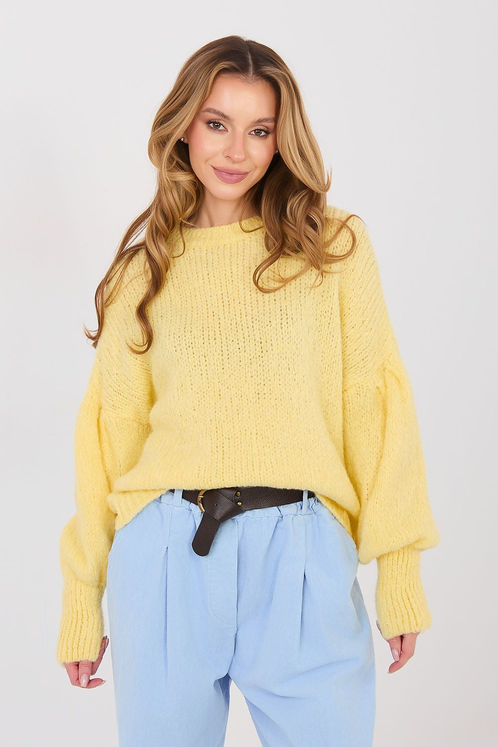 Giallo / Universale Maglione oversize da donna - VERA