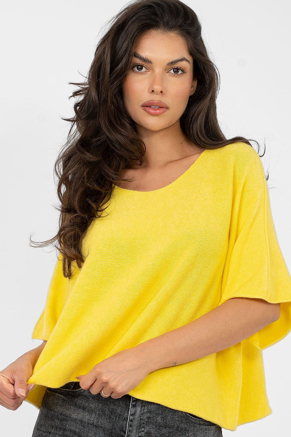 Maglione oversize reversibile in misto viscosa - 202700