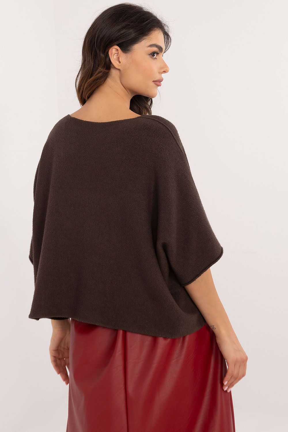 Maglione oversize reversibile in misto viscosa - 202700