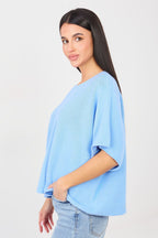 Maglione oversize reversibile in misto viscosa - 202700