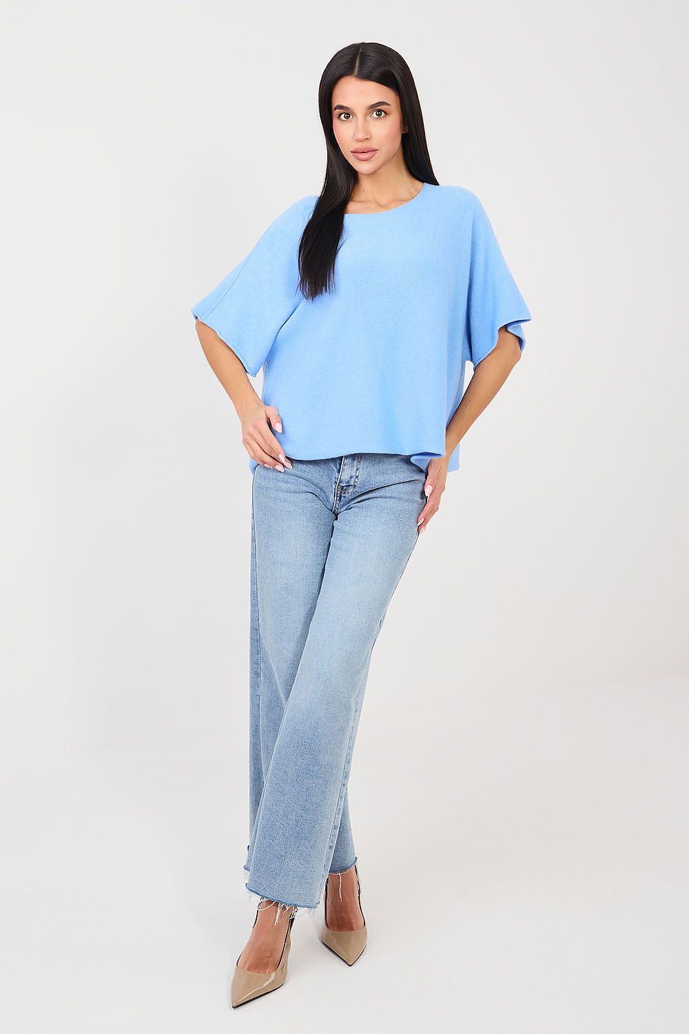 Maglione oversize reversibile in misto viscosa - 202700