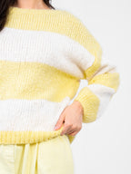 Maglione Oversize a Righe in Misto Lana (Brooklyn)