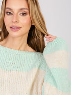 Maglione Oversize a Righe in Misto Lana (Brooklyn)