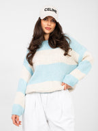 Maglione Oversize a Righe in Misto Lana (Brooklyn)