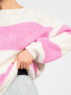 Maglione Oversize a Righe in Misto Lana (Brooklyn)