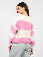 Maglione Oversize a Righe in Misto Lana (Brooklyn)