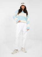 Maglione Oversize a Righe in Misto Lana (Brooklyn)