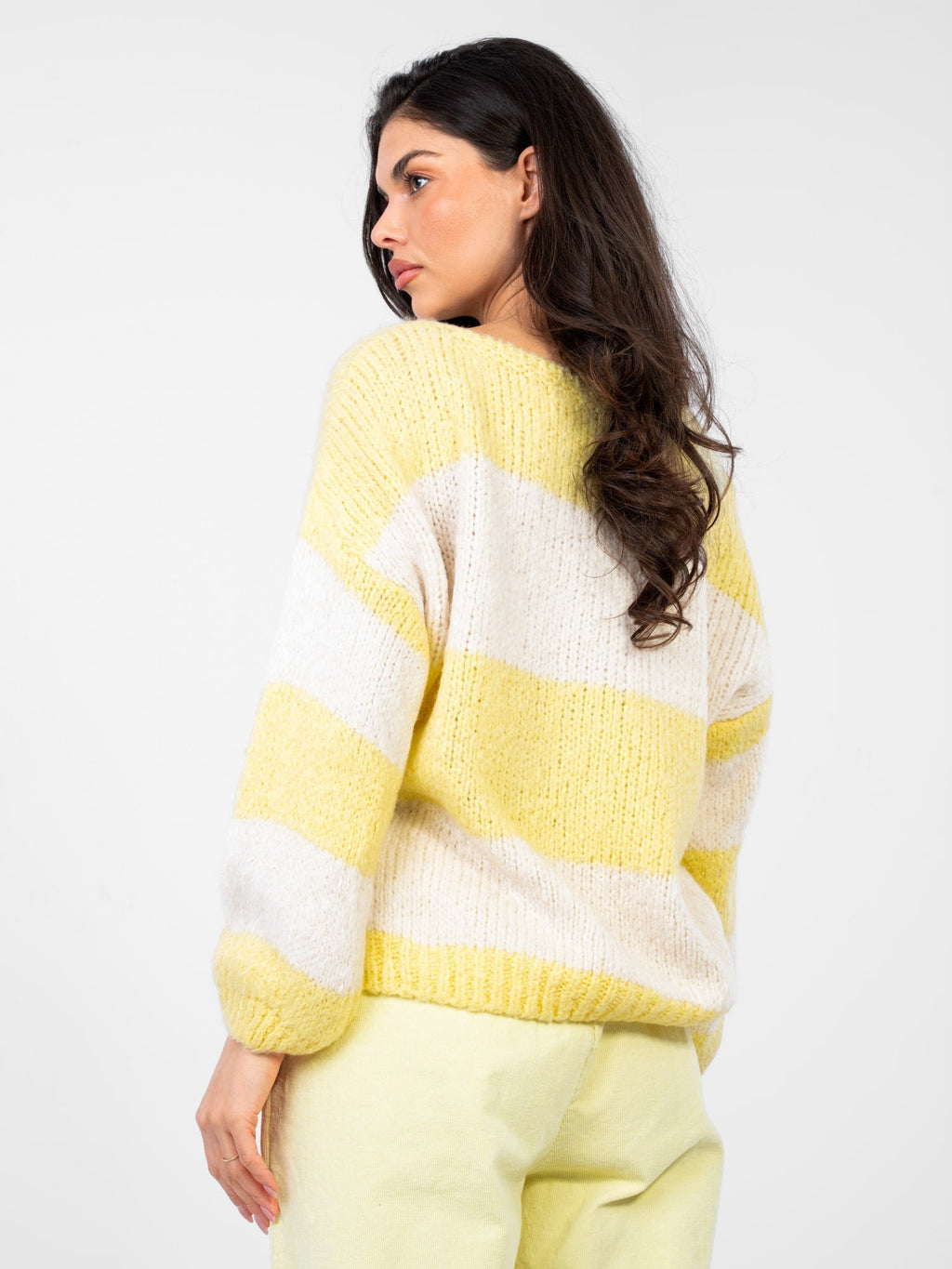 Maglione Oversize a Righe in Misto Lana (Brooklyn)