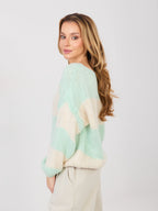 Maglione Oversize a Righe in Misto Lana (Brooklyn)
