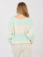 Maglione Oversize a Righe in Misto Lana (Brooklyn)