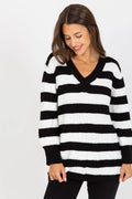 Maglione rigata da donna in misto - 170818