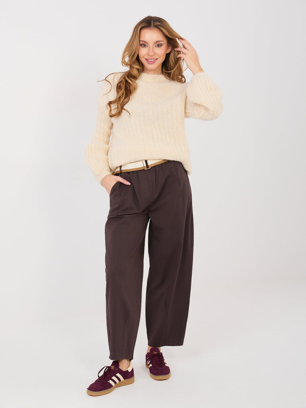 Maglione soffice da donna con maniche lunghe (Ginevra)