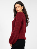 Maglione soffice da donna con maniche lunghe (Ginevra)