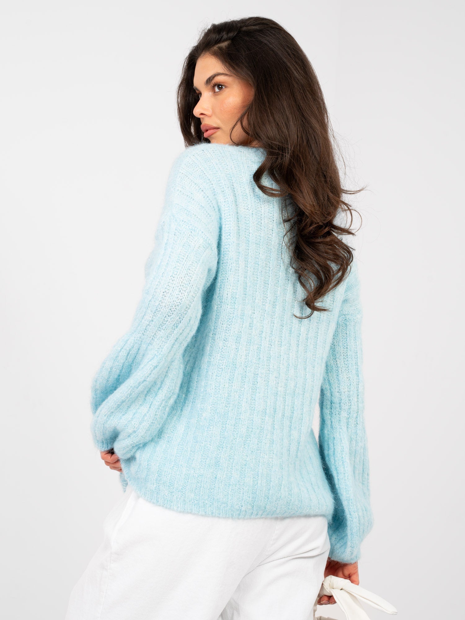 Maglione soffice da donna con maniche lunghe (Ginevra)