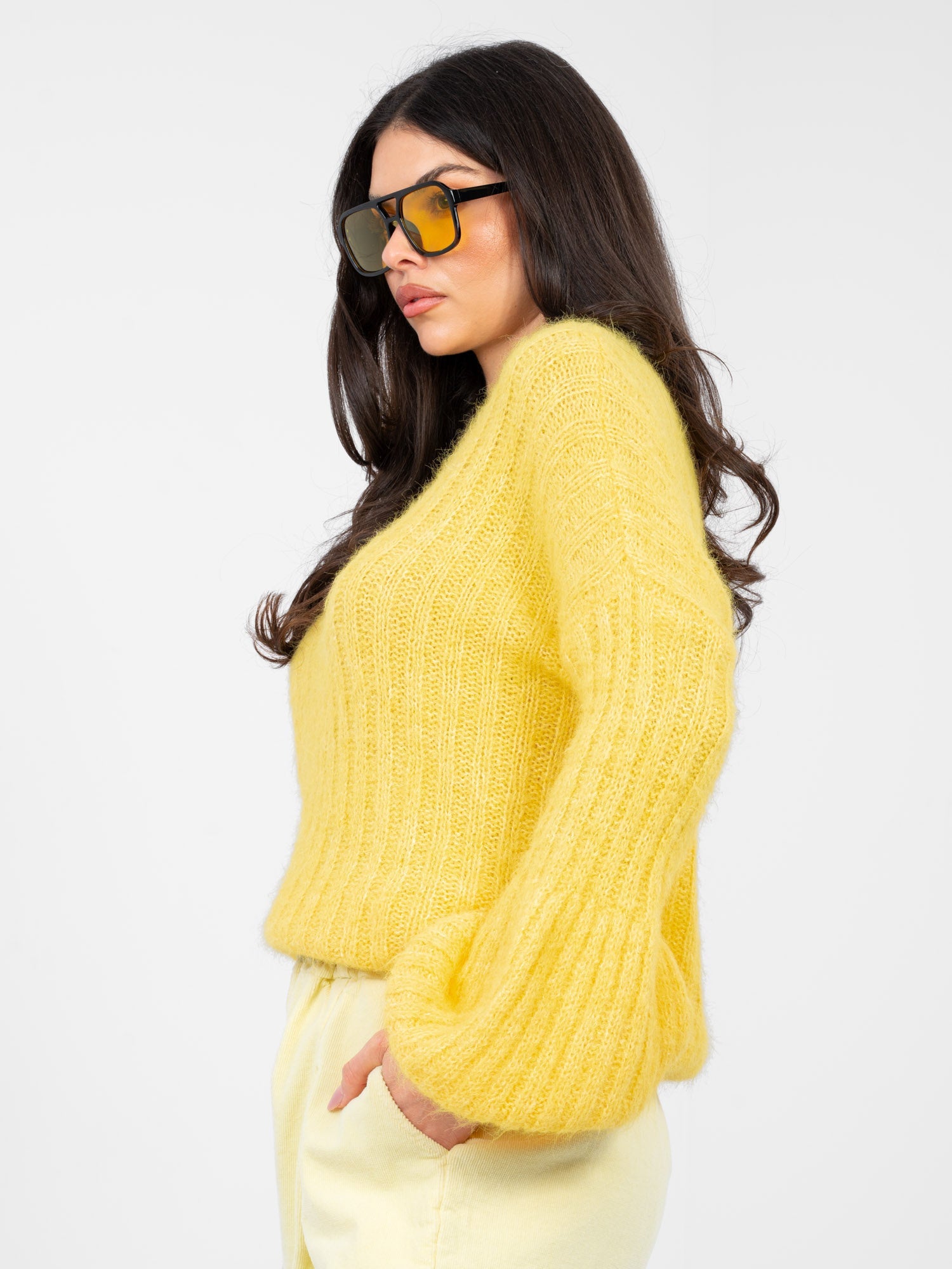 Maglione soffice da donna con maniche lunghe (Ginevra)