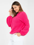 Maglione soffice da donna con maniche lunghe (Ginevra)