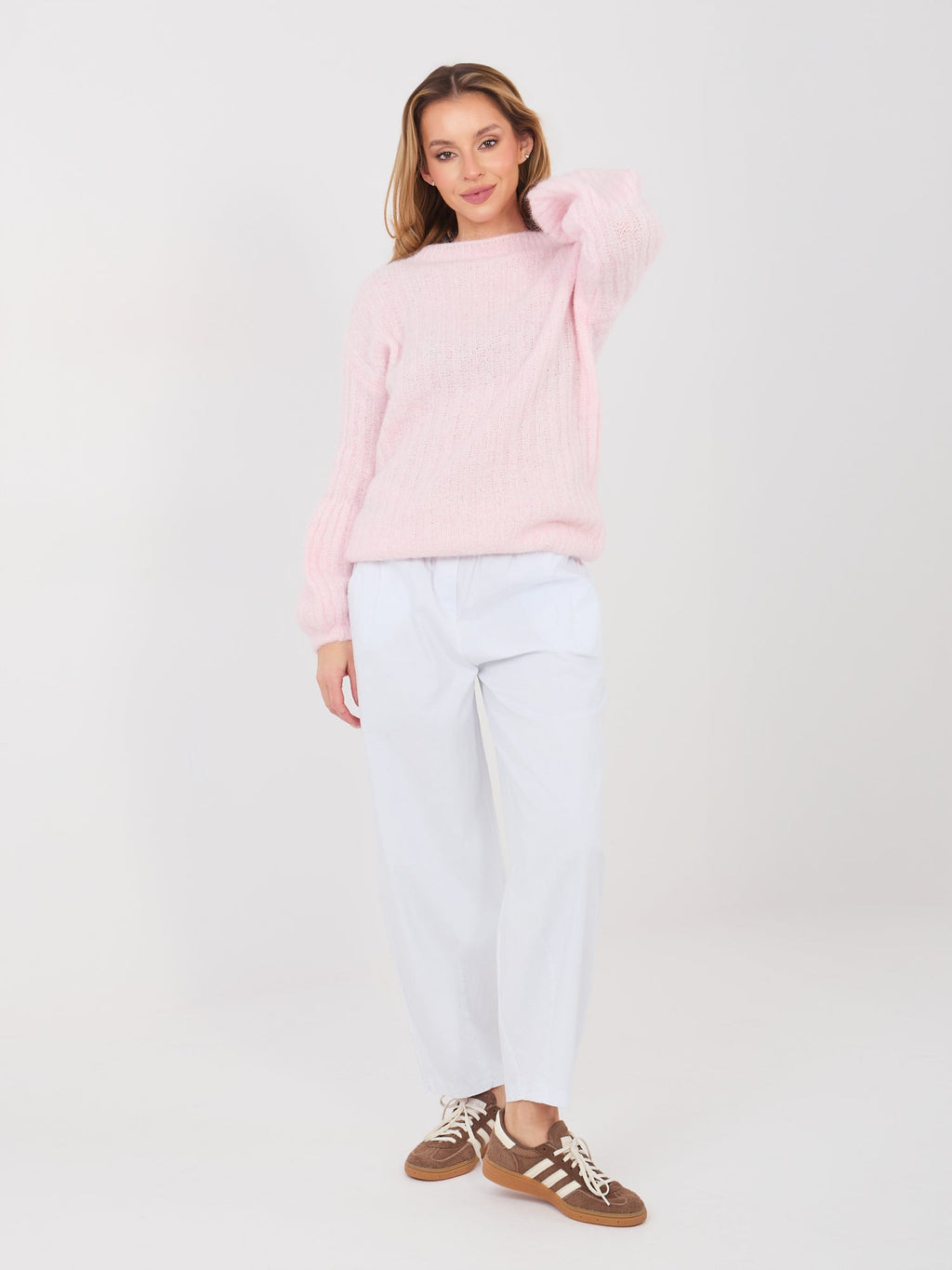 Maglione soffice da donna con maniche lunghe (Ginevra)