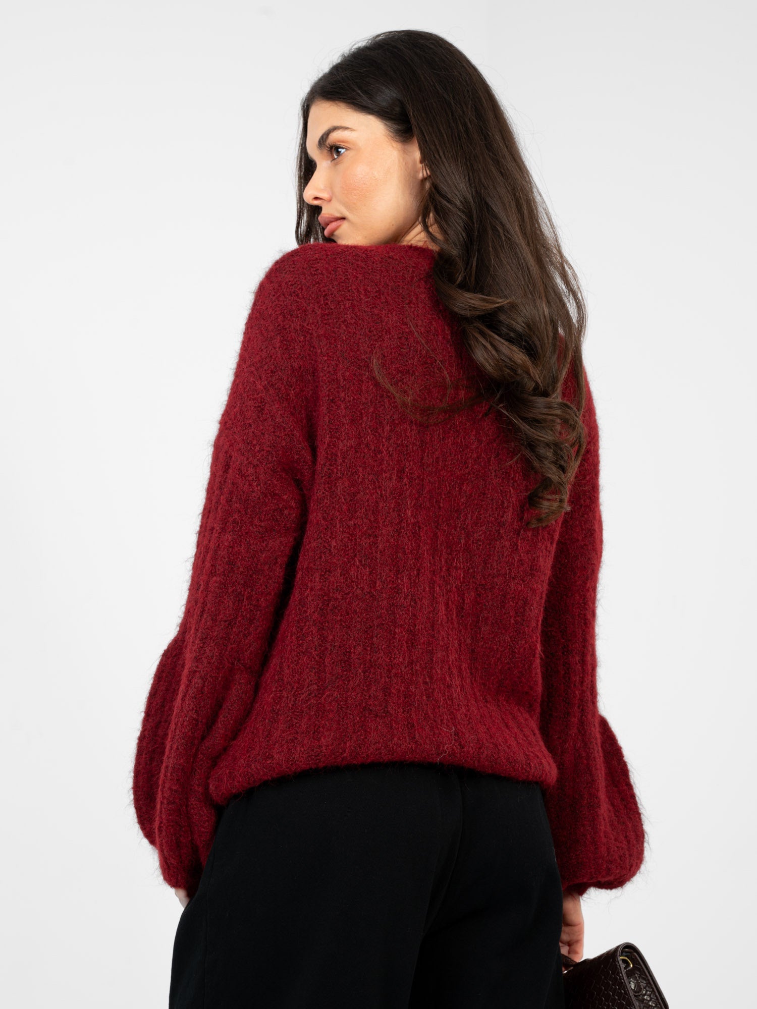 Maglione soffice da donna con maniche lunghe (Ginevra)