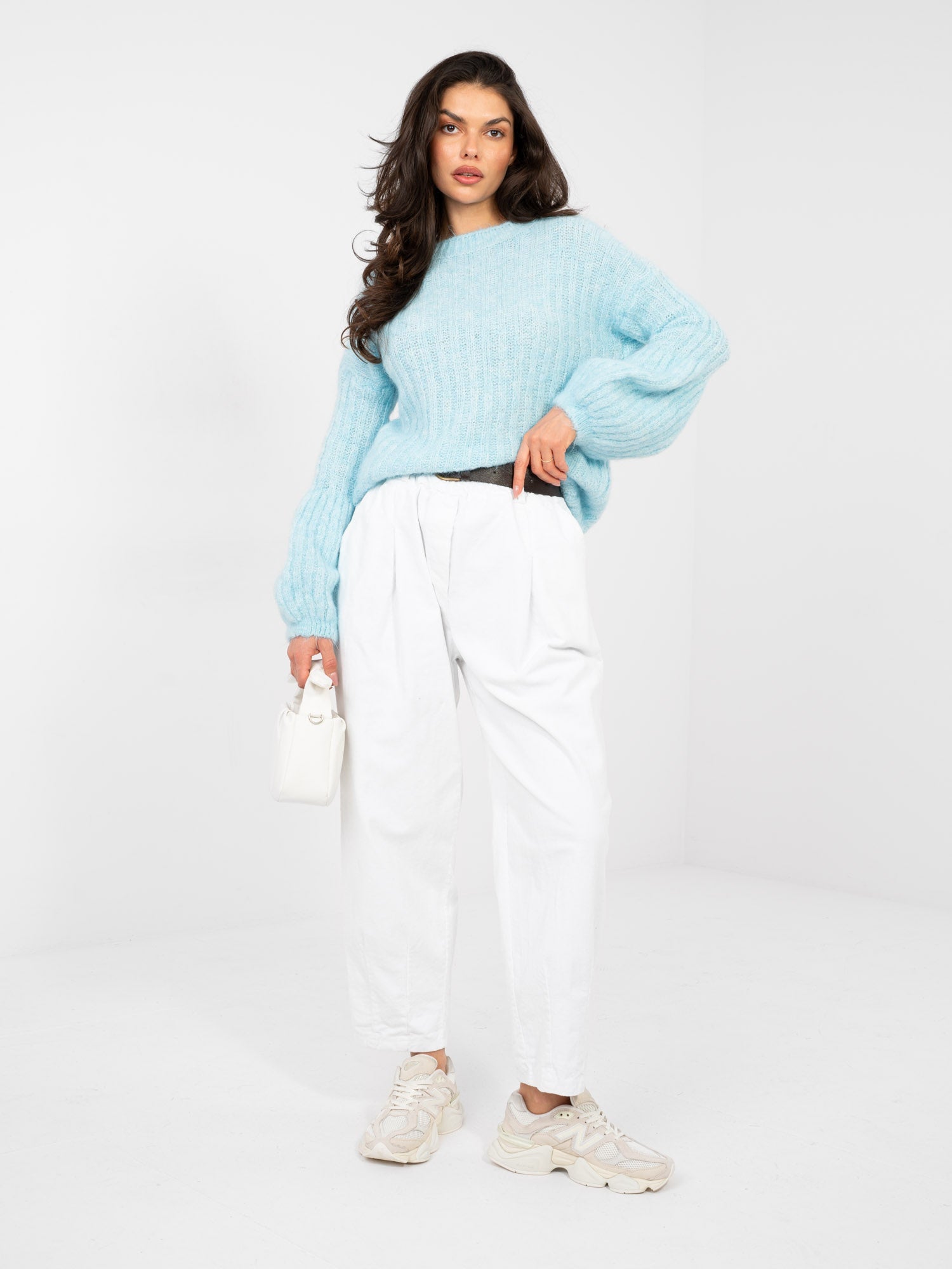 Maglione soffice da donna con maniche lunghe (Ginevra)