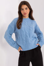 Azzurro / Universale Maglione trecce - 186548