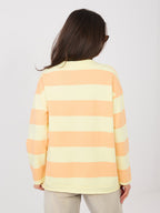Felpa Light con Scollo a V e Motivo Strisce – Comfort Chic