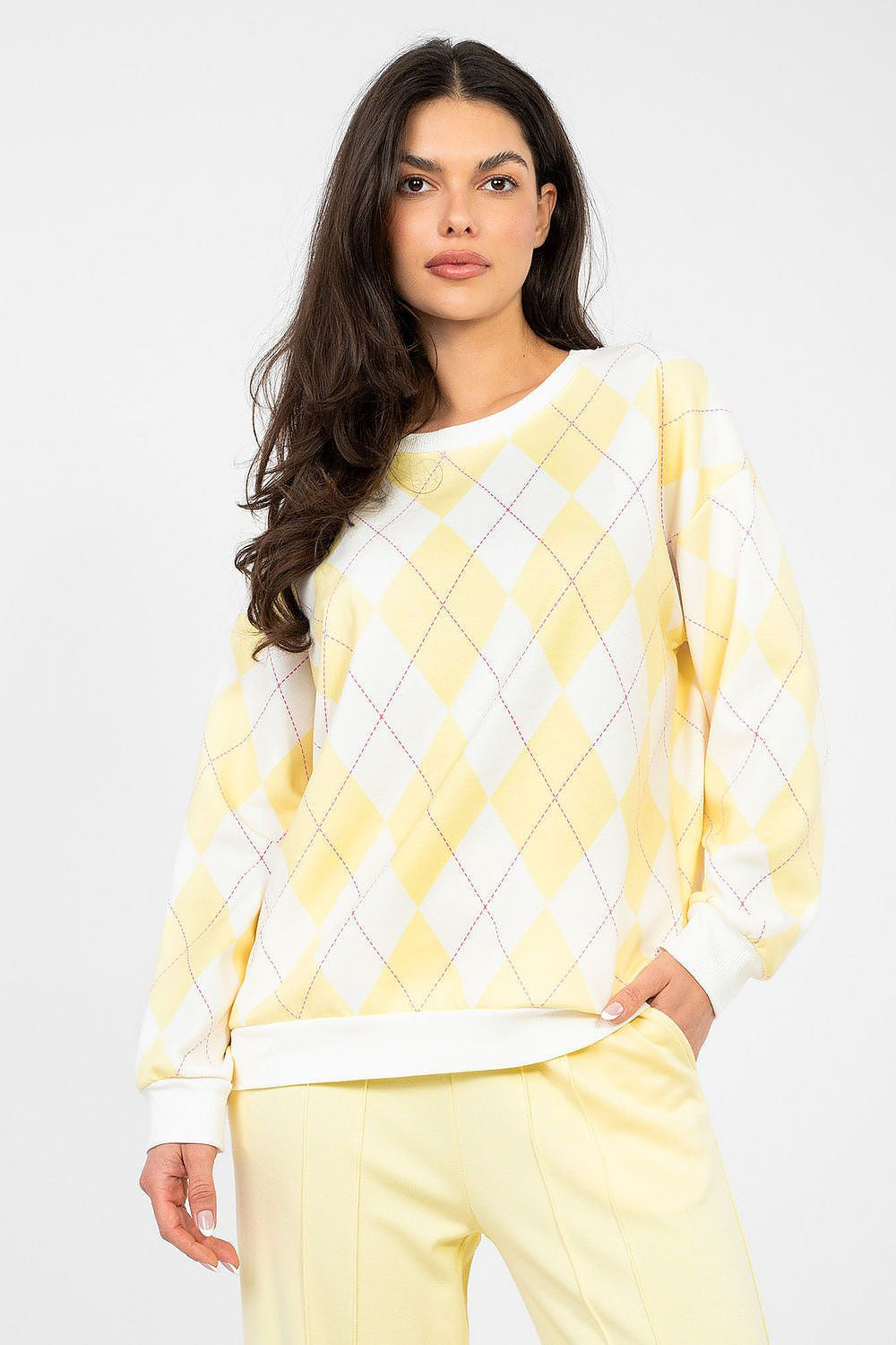 Giallo / Universale Felpa in tessuto butter-soft - MATILDE
