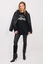 Maxi Felpa Donna ’Urban Lettering’ – Taglio Allungato