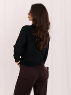 Megan - Cardigan a Tinta Unita con Balze sulle Maniche