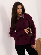 Bordeaux / Taglia unica Micaela - Maglione da Donna