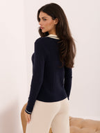 Miranda - Maglione Polo da Donna a Trecce in Misto PBT