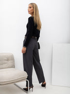 Miranda - Maglione Polo da Donna a Trecce in Misto PBT