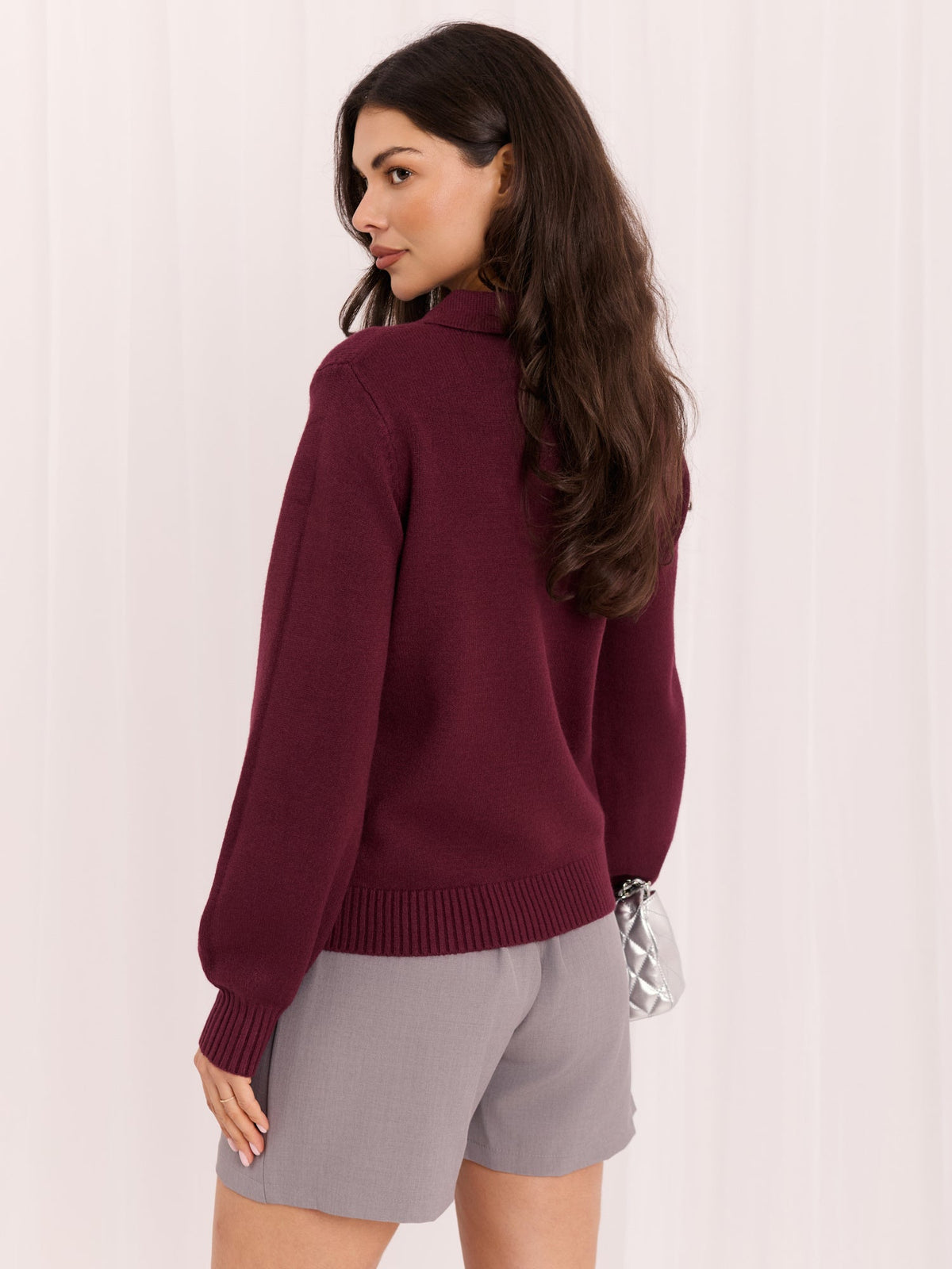 Noemi - Maglia a Polo da Donna in Viscosa con Colletto