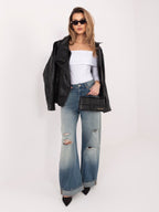 Blusa Fitted con Scollo Off-the-Shoulder in Cotone (Oriana)