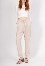Pantaloni in garza di cotone