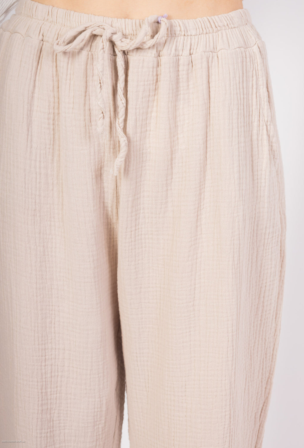 Pantaloni in garza di cotone