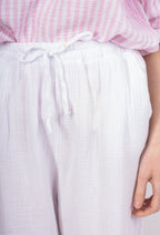 Pantaloni in garza di cotone