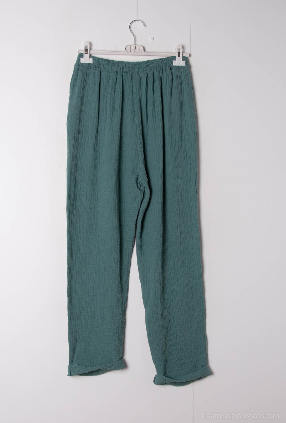 Pantaloni in garza di cotone