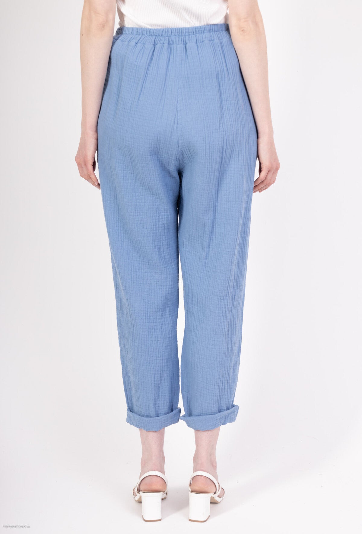Pantaloni in garza di cotone