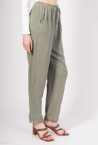 Pantaloni in garza di cotone