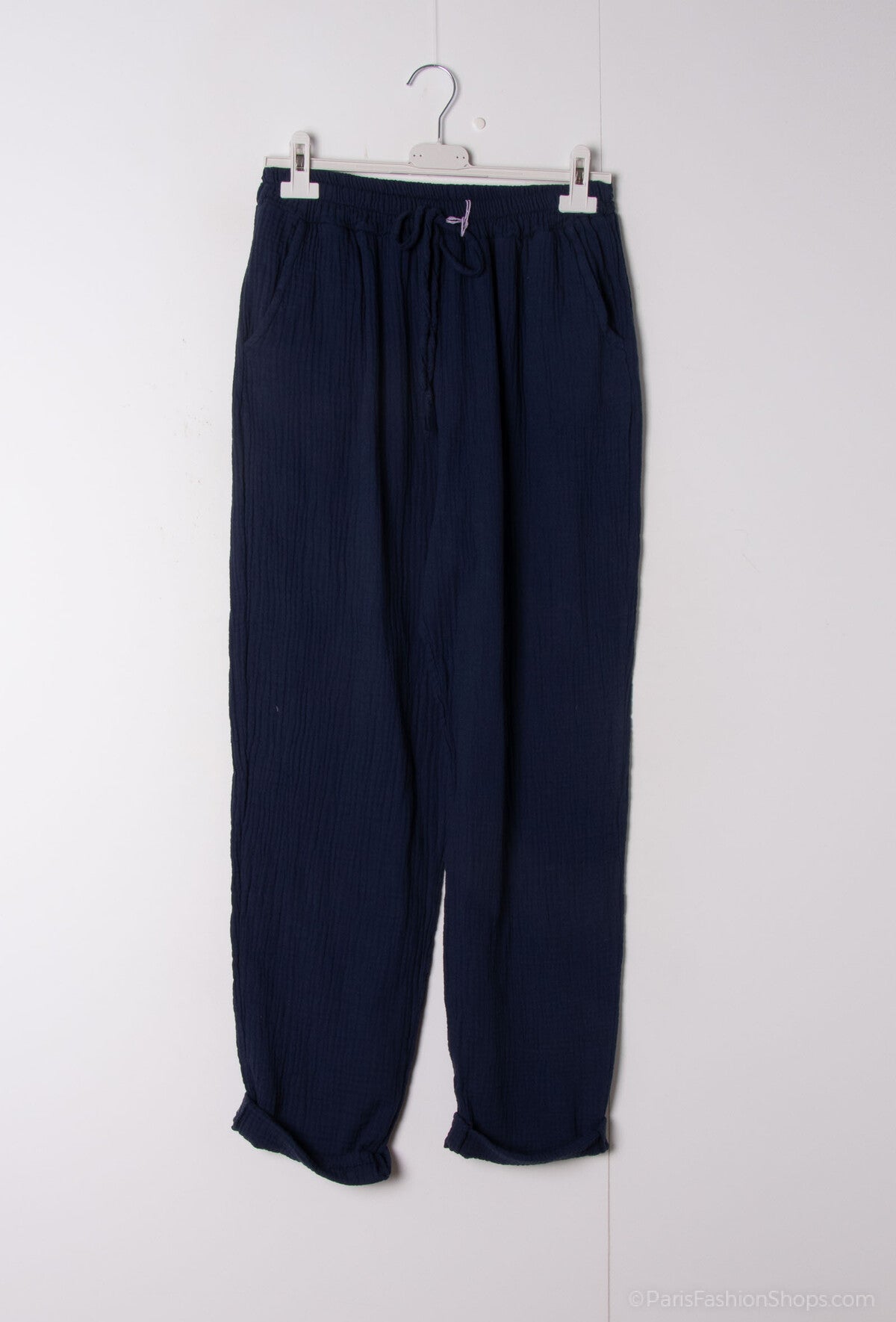 Pantaloni in garza di cotone