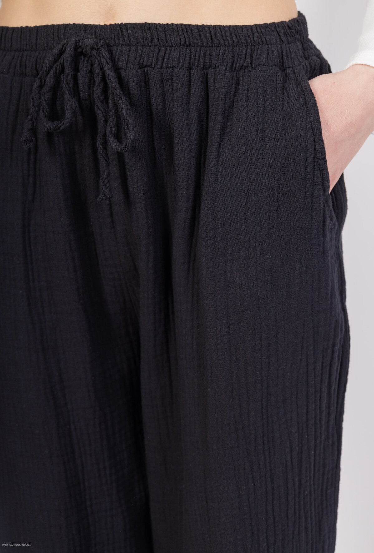 Pantaloni in garza di cotone