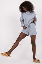 Grigio / S Pantaloncini in felpa dal taglio dritto - 166002