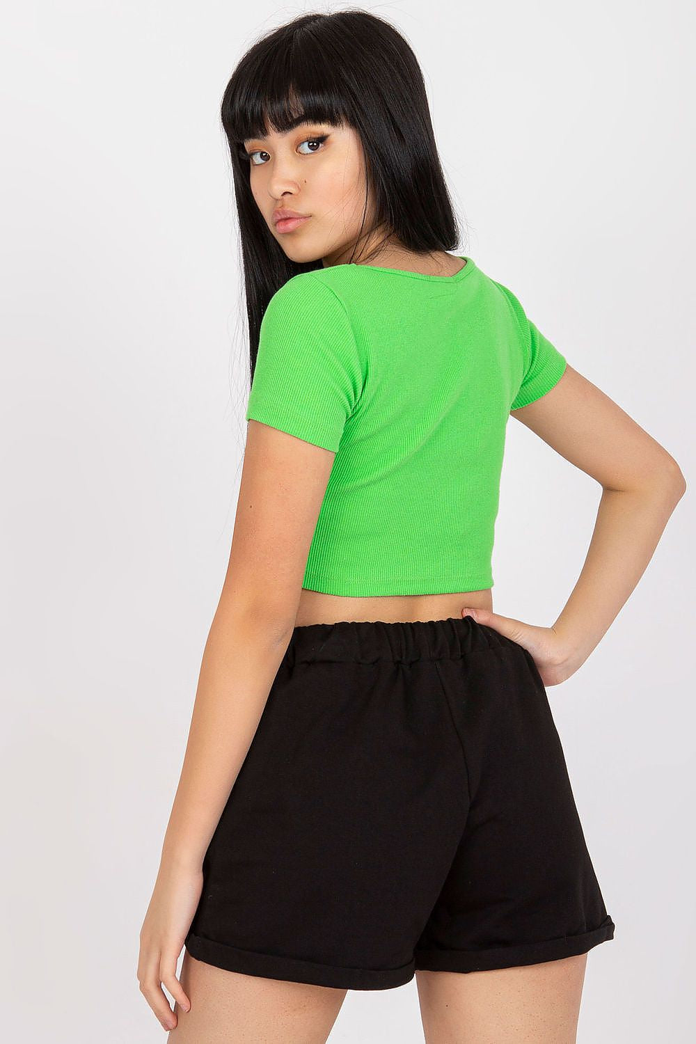 Pantaloncini in felpa dal taglio dritto - 166002