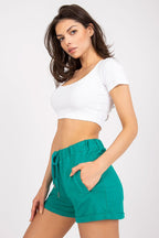 Pantaloncini in felpa dal taglio dritto - 166002