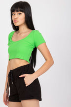 Pantaloncini in felpa dal taglio dritto - 166002